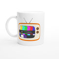 Retro TV White 11oz Ceramic Mug Default Title White 11oz Mug Globally Fulfilled Retro tech