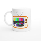 Retro TV - White 11oz Ceramic Mug Default Title White 11oz Mug Globally Fulfilled Retro tech