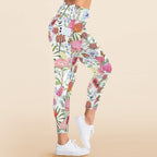 Australian Flowers - Women's High Waist Pockets Yoga Leggings