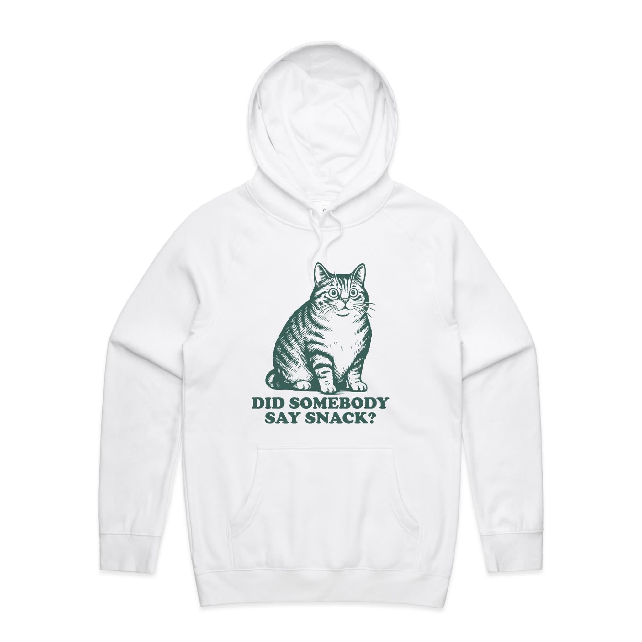 Cat, Did Somebody Say Snack? - Mens Hoodie