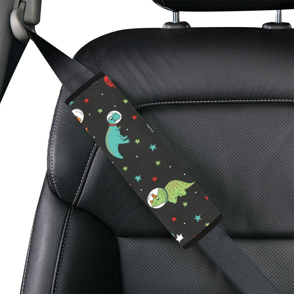 Astronaut Dinosaurs Car Seat Belt Cover 7''x10'' (Pack of 2) Car Seat Belt Cover 7x10 (Pack of 2) animal Printed Offshore Space