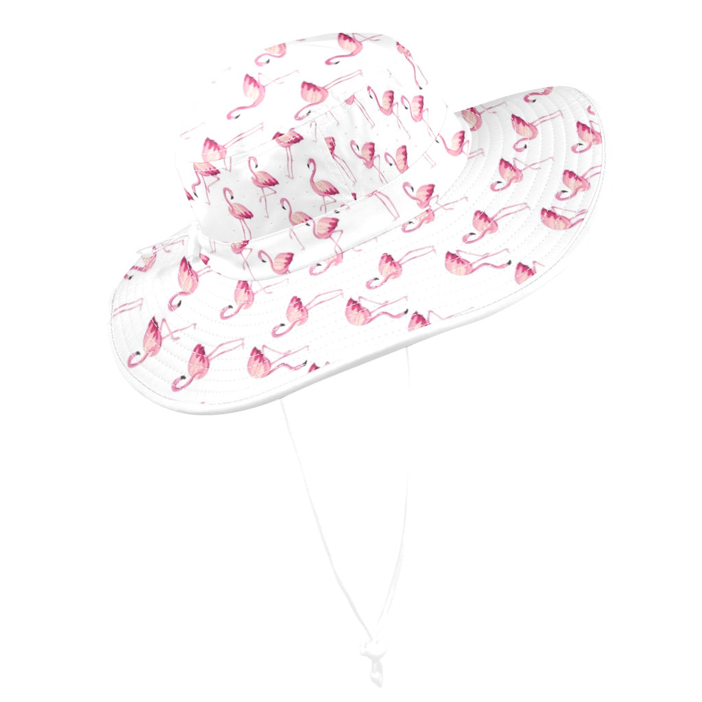 Flamingos Wide Brim Bucket Hat Wide Brim Bucket Hat animal Printed Offshore
