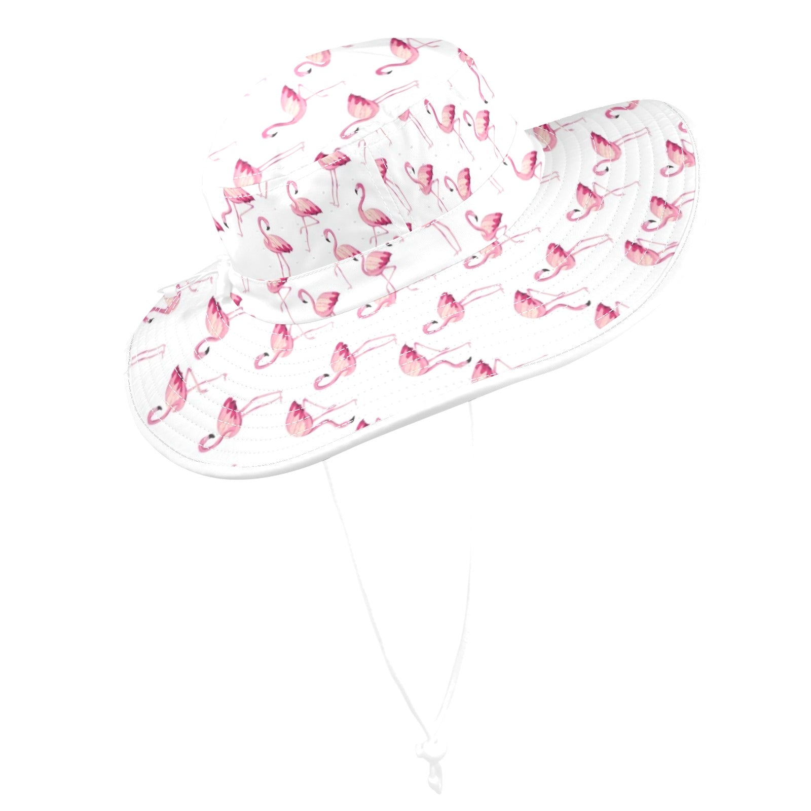 Flamingos Wide Brim Bucket Hat Wide Brim Bucket Hat animal Printed Offshore