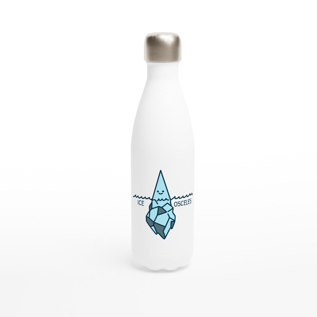 Ice-Osceles - White 17oz Stainless Steel Water Bottle Default Title White Water Bottle Globally Fulfilled Maths Science