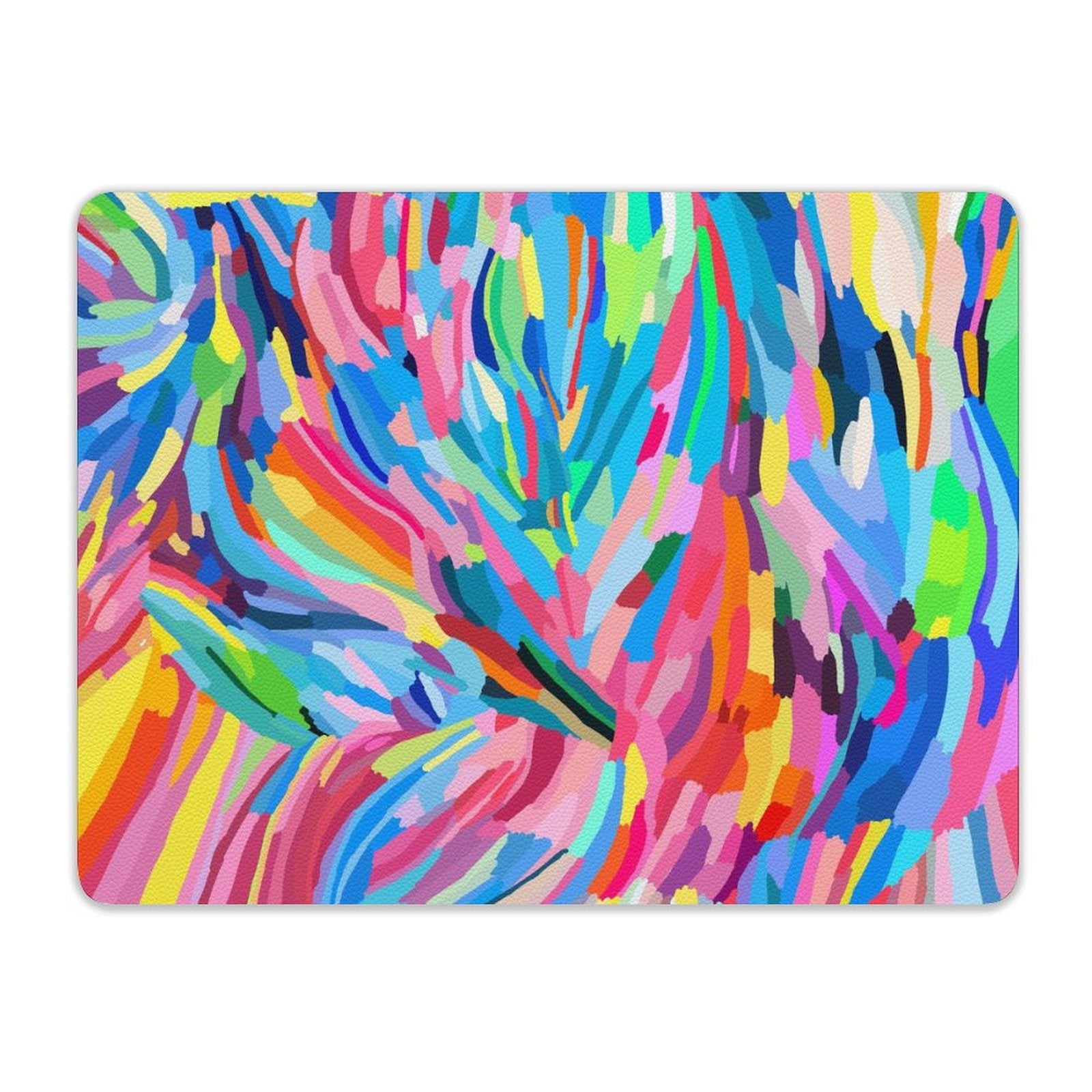 Brushstrokes Leather Mouse Pad Leather Mouse Pad Printed Offshore