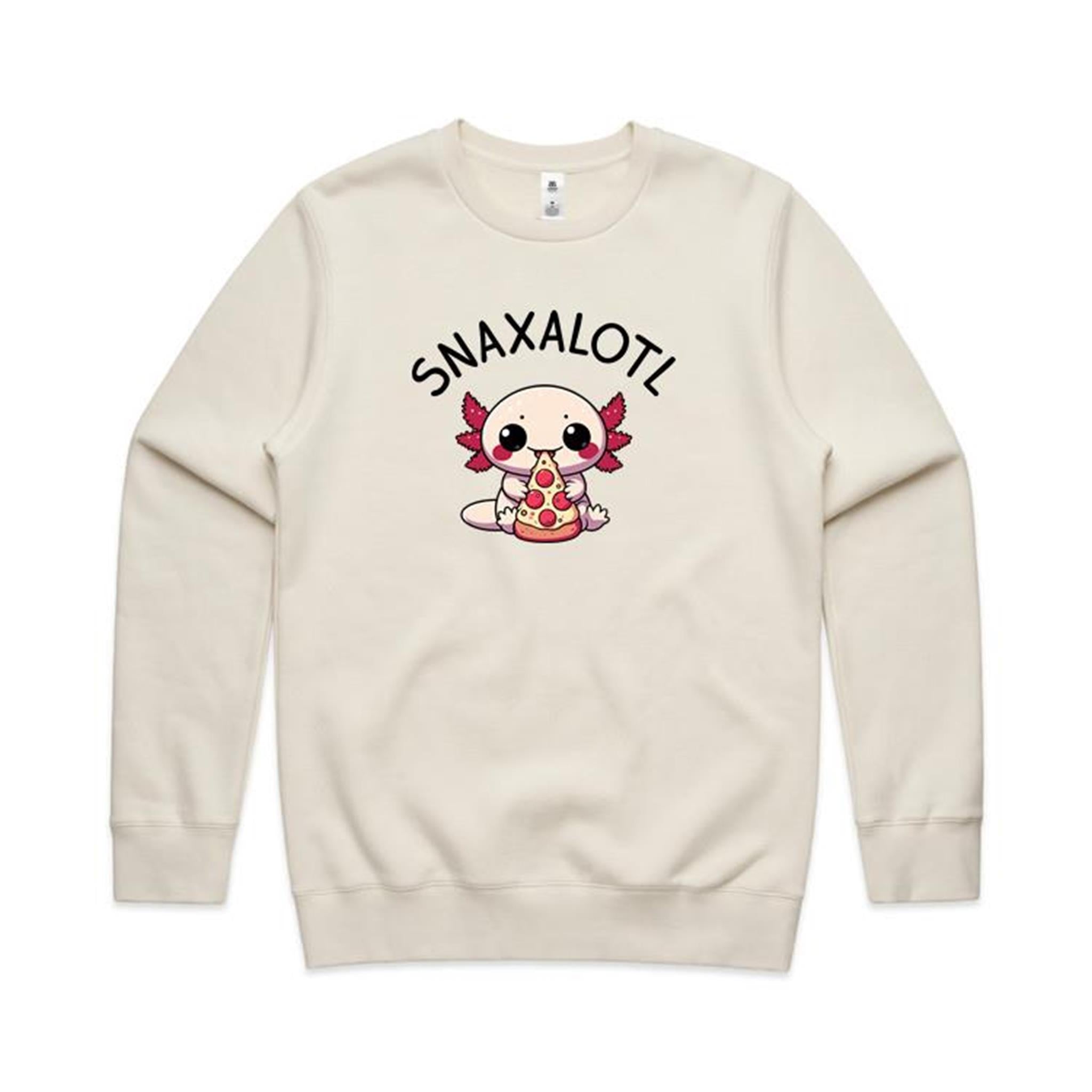 Snaxalotl, Axolotl Pizza - AS Colour Sweatshirt