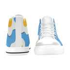 Fried Eggs - Kids High Top Canvas Shoes