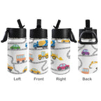 On The Road 12oz Kids Water Bottle with Straw Lid