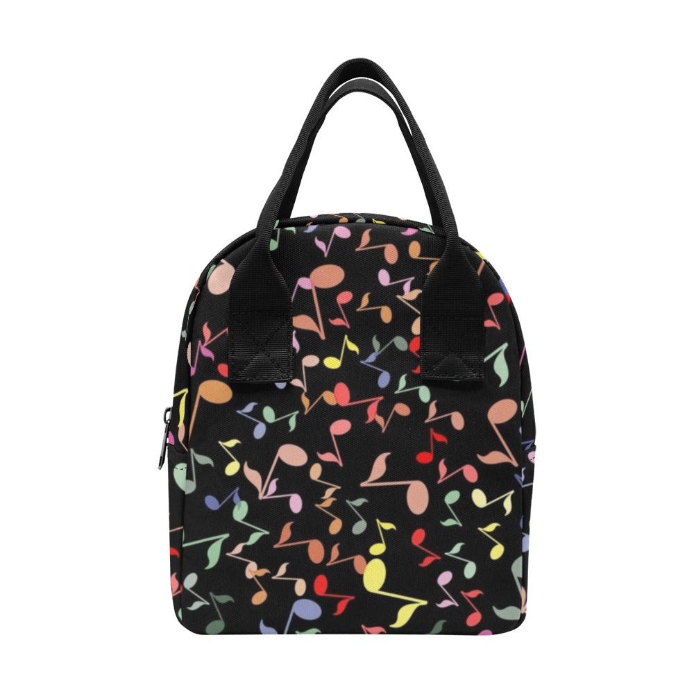 Quavers, Music Notes - Zipper Lunch Bag One Size Zipper Lunch Bag Printed Offshore