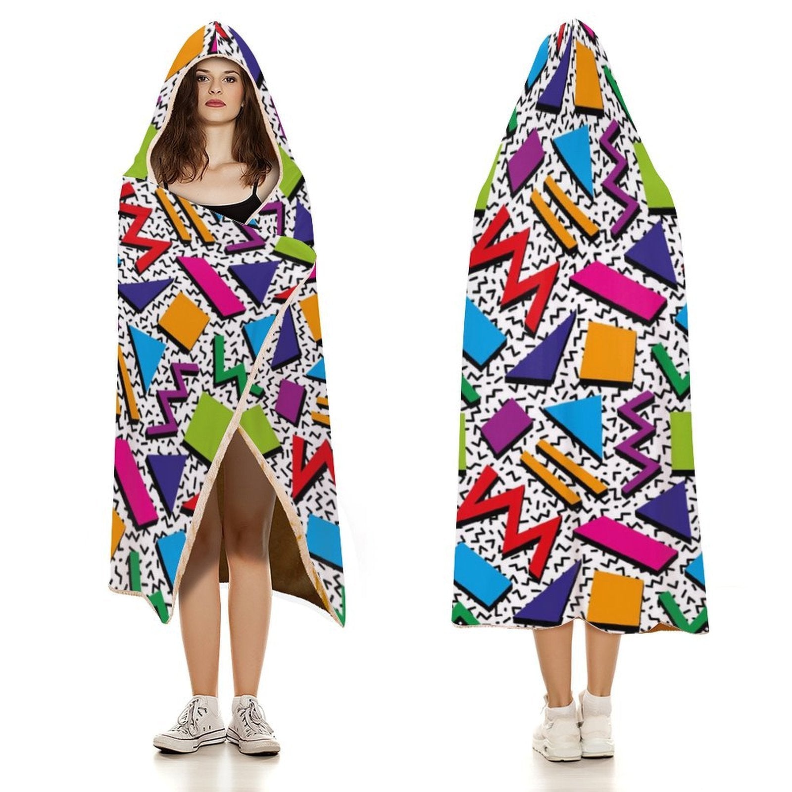 Graphic 80's Kids Hooded Blanket 100cm x 130cm