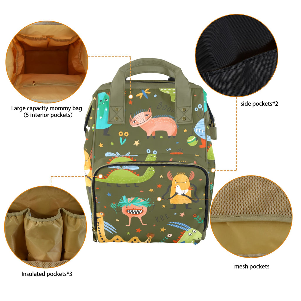 Monsters - Multi-Function Backpack, Nappy / Diaper Bag