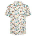Travel And Explore Kids Youth Short Sleeve Button Up Shirt