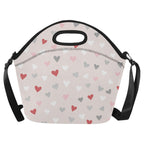 Pretty Hearts - Neoprene Lunch Bag One Size Neoprene Lunch Bag Printed Offshore