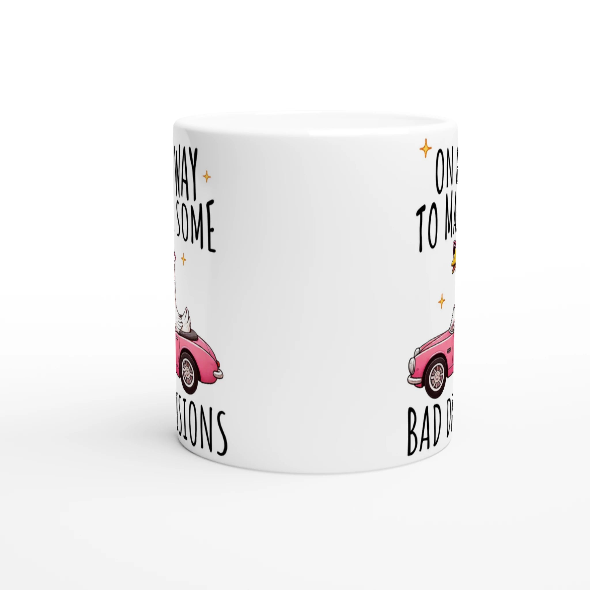 On My Way To Make Some Bad Decisions - White 11oz Ceramic Mug White 11oz Mug animal Globally Fulfilled