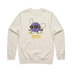 Music Moves Me - AS Colour Stencil Crew Sweatshirt Ecru Sweatshirt Music Printed In Australia