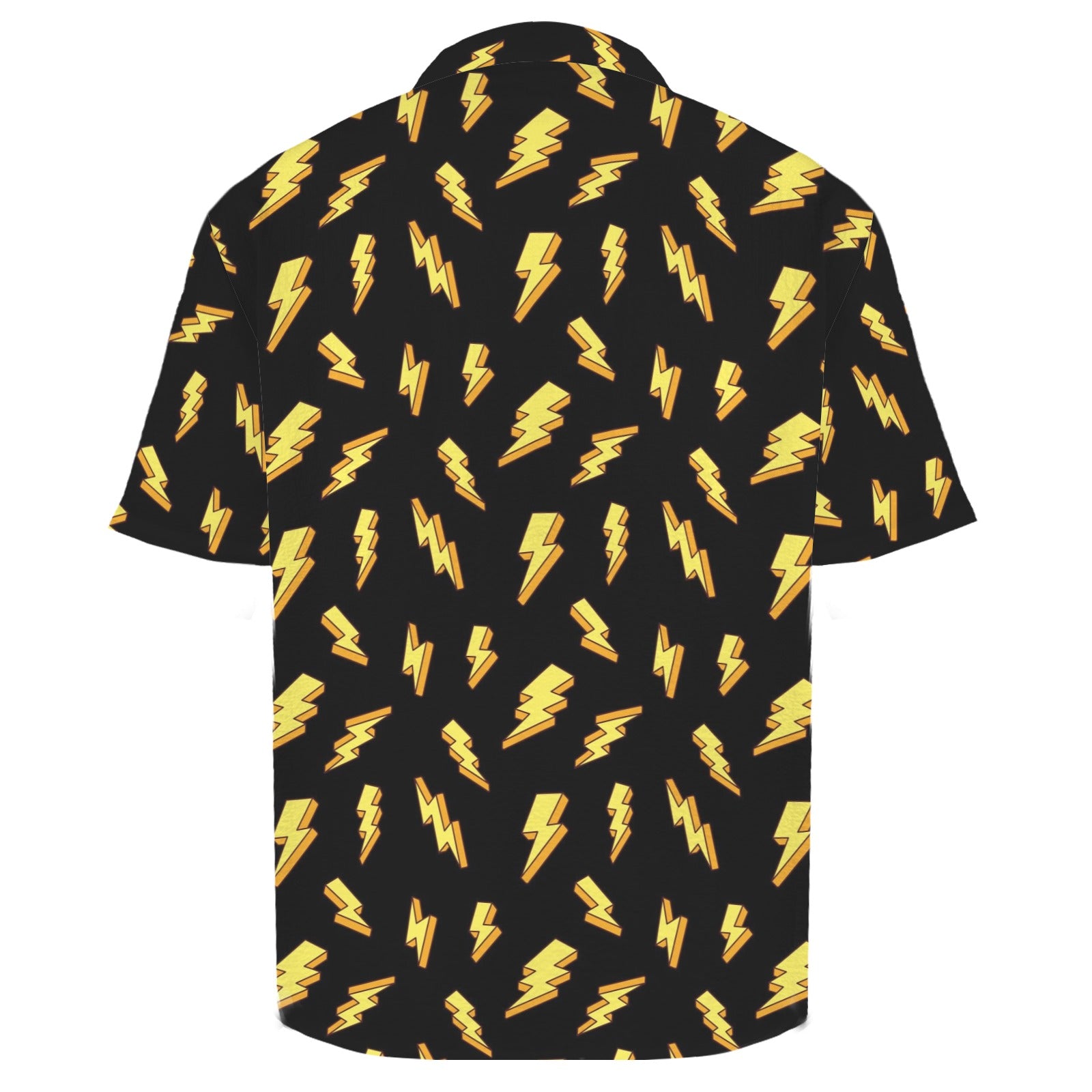 Lightning Bolts Men's Crinkle Hawaiian Shirt