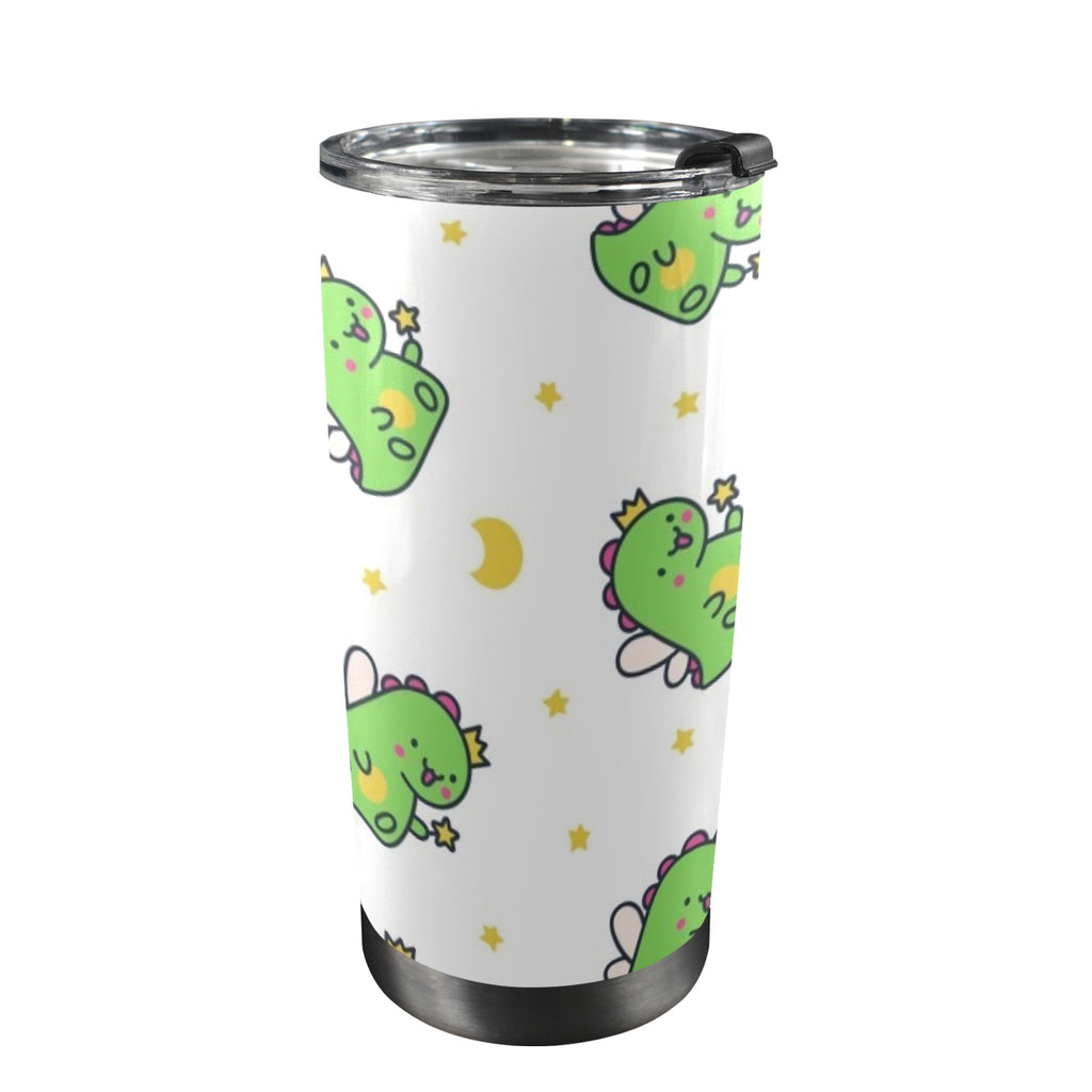 Dinosaur Fairy - 20oz Mobile Tumbler with Lid (Black Lock)