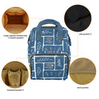 Leaf Tiles - Multi-Function Backpack, Nappy / Diaper Bag