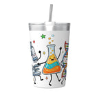Cute Science Characters Small Stainless Steel Travel Mug Cup 12oz/350ml