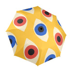 Eyes on Yellow - Semi-Automatic Foldable Umbrella (Model U12) One Size Semi-Automatic Foldable Umbrella (U12)