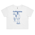 Caffeinista Women's AS Colour Crop Tee