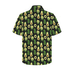 Cute Avocados Men's Short Sleeve Hawaiian Shirt Men's Hawaiian Shirt (New) Food Printed Offshore