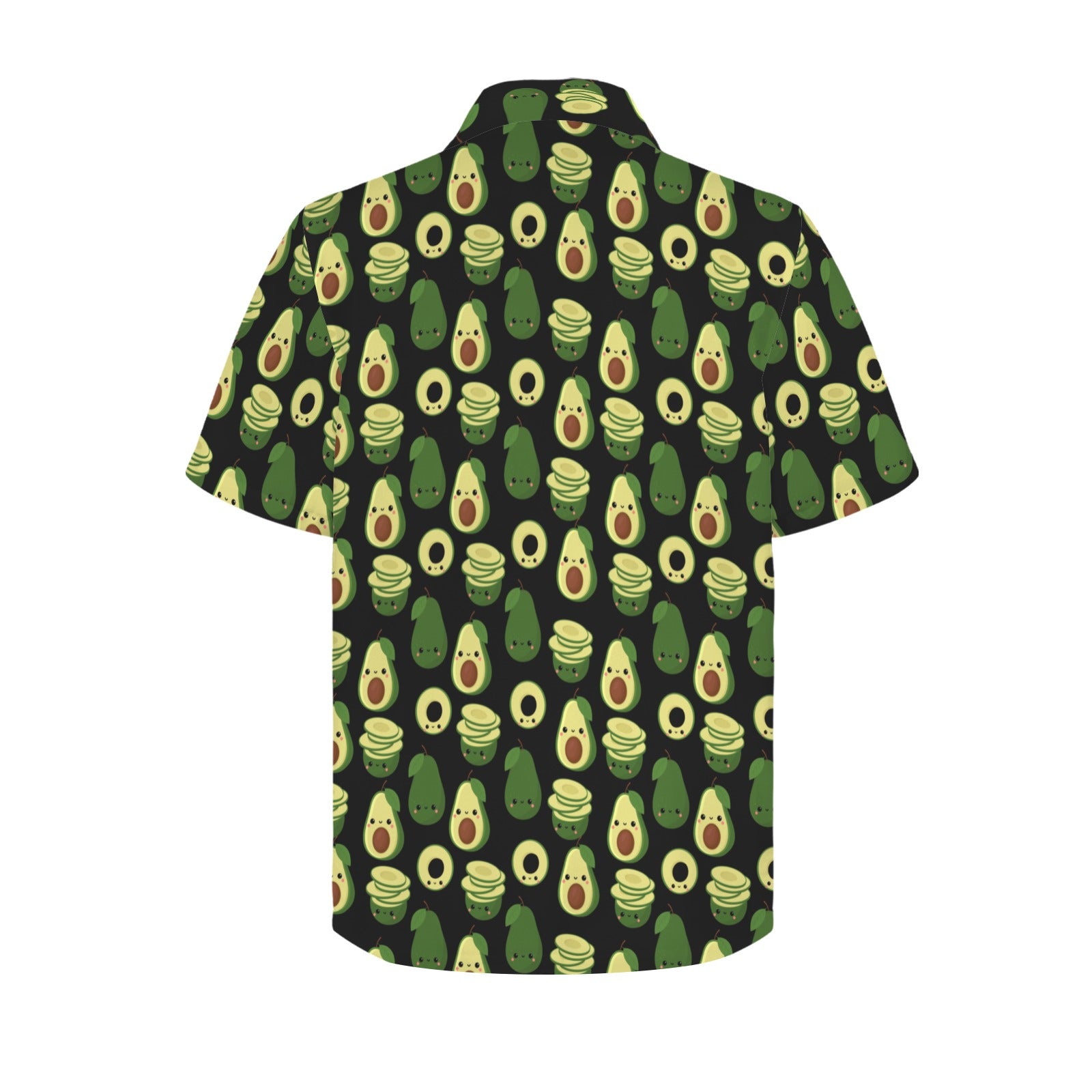 Cute Avocados Men's Short Sleeve Hawaiian Shirt Men's Hawaiian Shirt (New) Food Printed Offshore