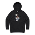 Coffee Skull Women's AS Colour Hoodie Black Womens Hoodie Coffee Printed In Australia