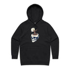 Coffee Skull - Womens Hoodie Black Womens Hoodie Coffee Printed In Australia