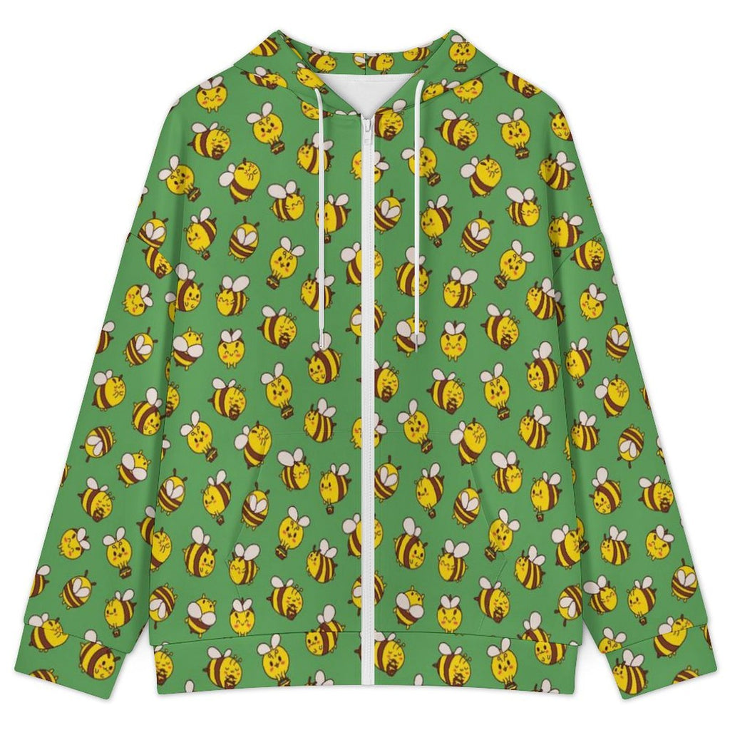 Busy Bees Women's Full-Zip Hoodie