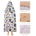 All About Space Kids Hooded Blanket 100cm x 130cm