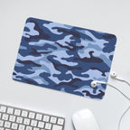 Blue Camouflage Leather Mouse Pad Leather Mouse Pad Printed Offshore