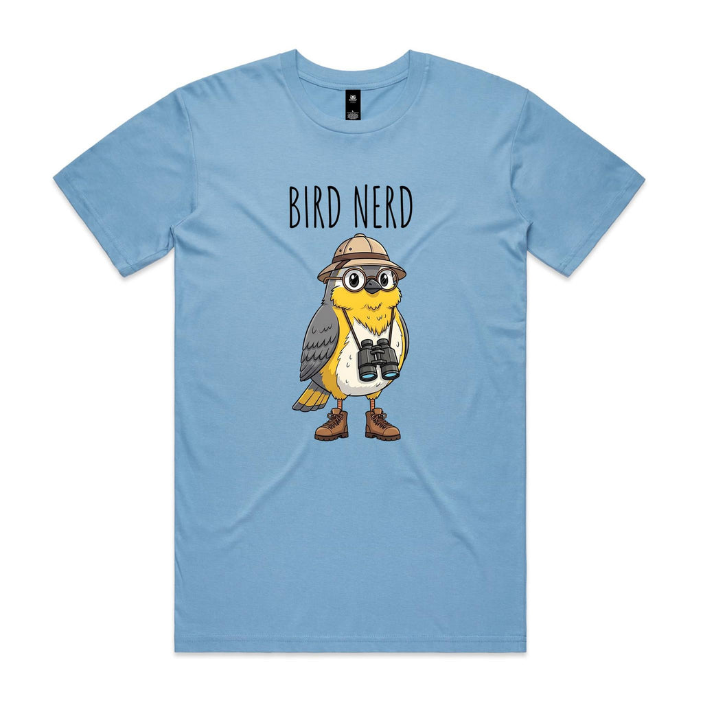 Bird Nerd 2 Men's AS Colour T-shirt Carolina Blue Mens T-shirt animal Birds Printed In Australia