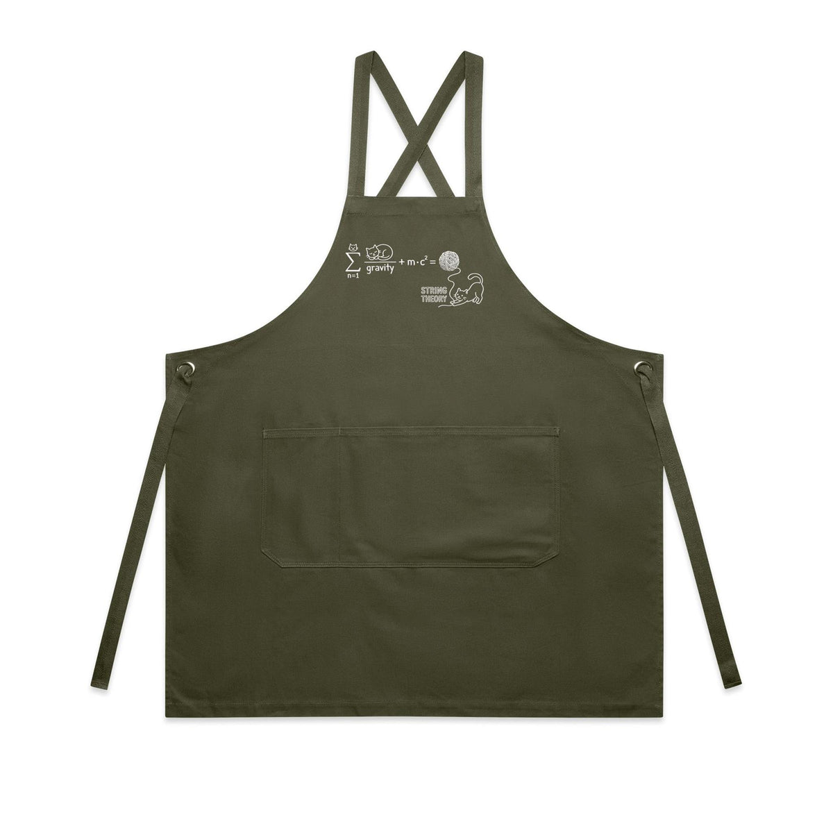Cat String Theory Physics AS Colour Carrie Apron