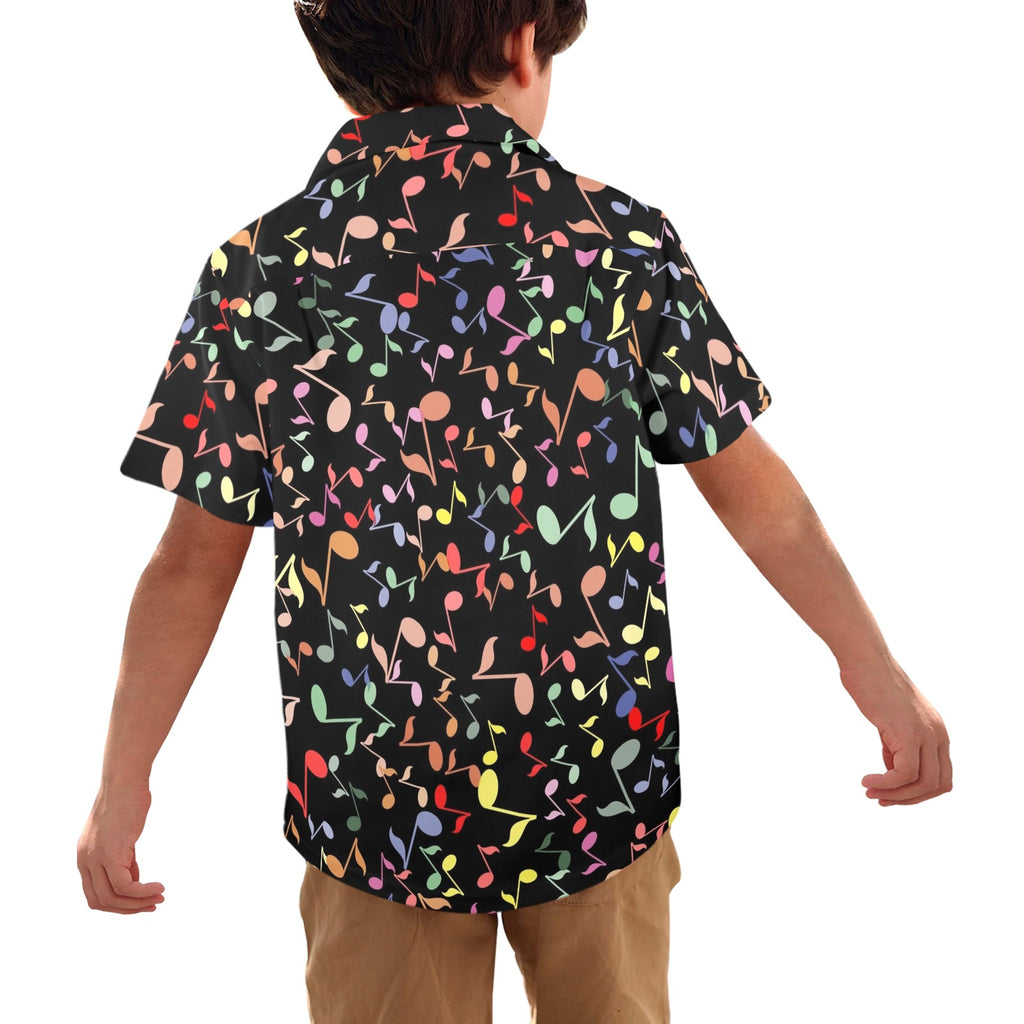 Quavers, Music Notes - Junior Kids Hawaiian Shirt