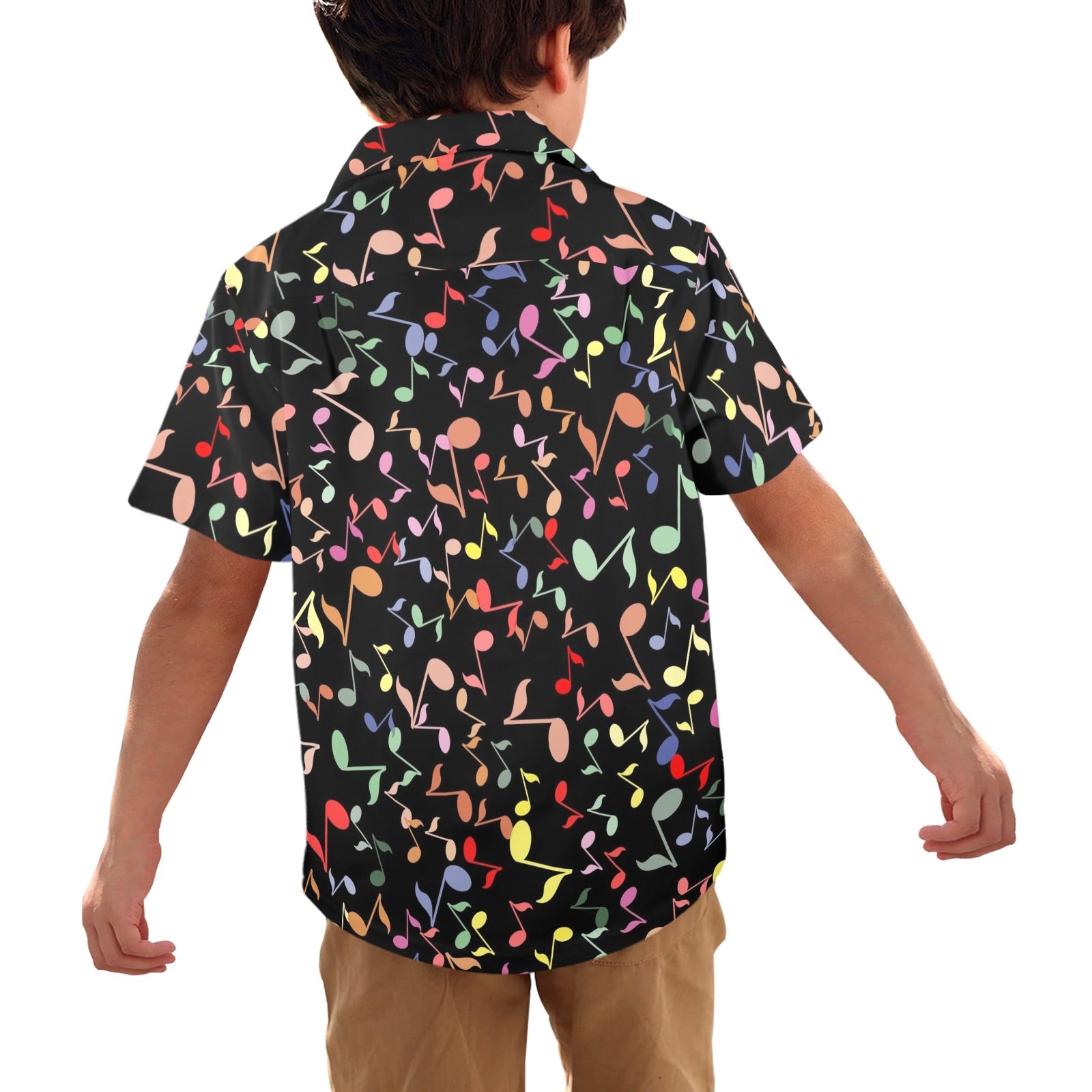 Quavers, Music Notes - Junior Kids Hawaiian Shirt
