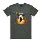 Black Cat Alien UFO Abduction Men's AS Colour T-shirt