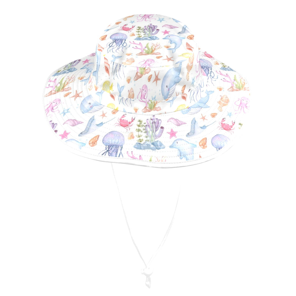 Under The Sea Wide Brim Bucket Hat Wide Brim Bucket Hat animal Ocean Printed Offshore