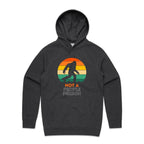 Not A People Person, Yeti, Bigfoot - Mens Hoodie Asphalt Marle Mens Hoodie Printed In Australia