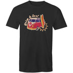 Drive And Surf - Mens T-Shirt Black Mens T-shirt Printed In Australia Summer Surf