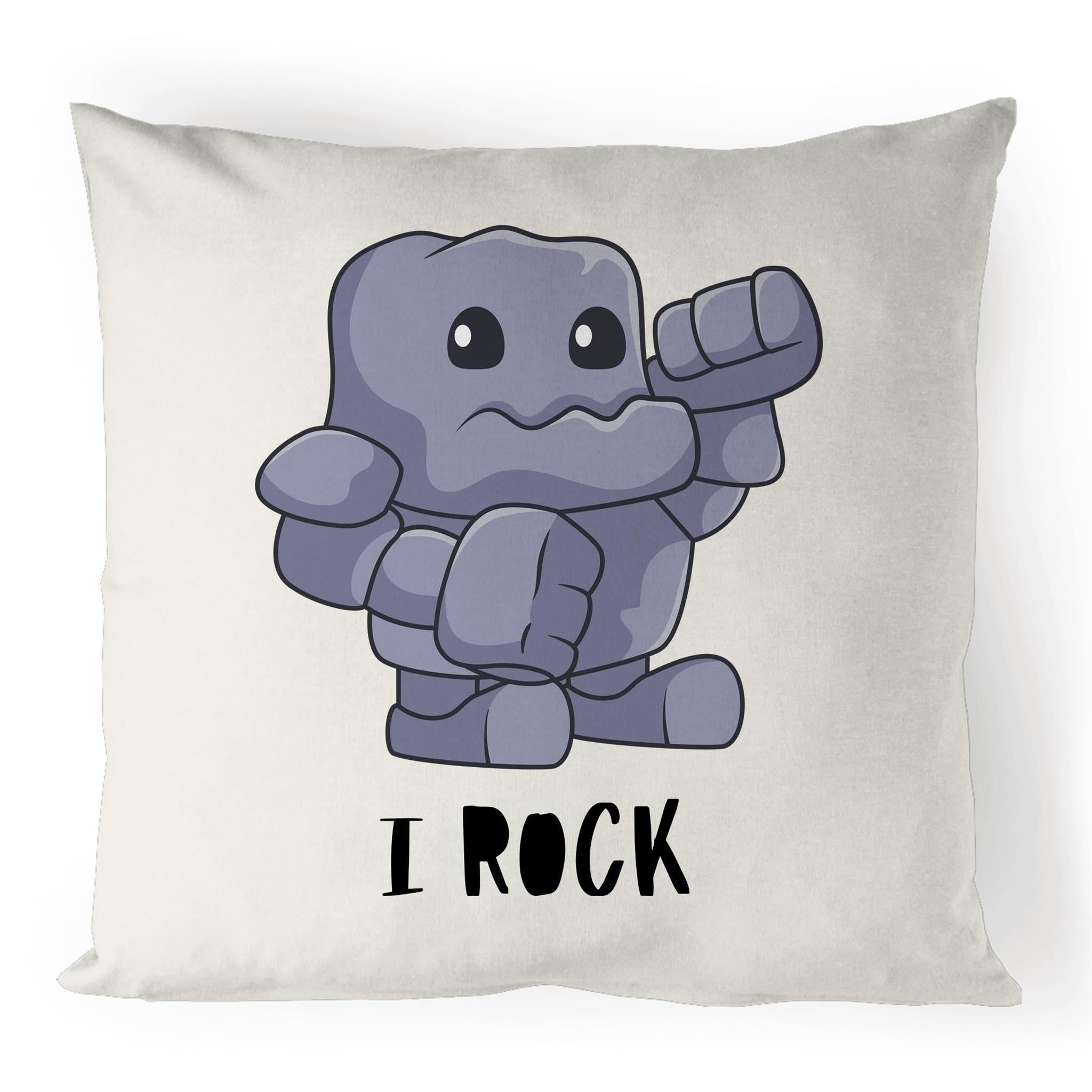 I Rock - 100% Linen Cushion Cover Default Title Music Printed In Australia