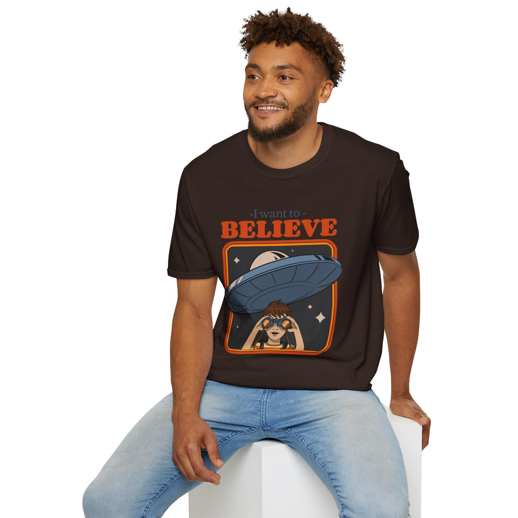 I Want To Believe, UFO - Unisex Softstyle T-Shirt