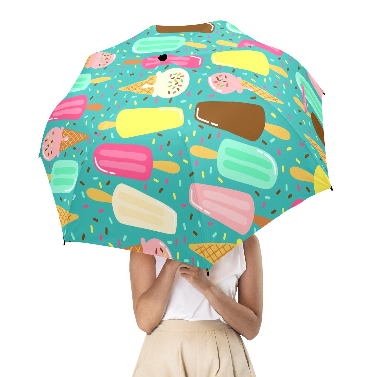 Ice Cream - Semi-Automatic Foldable Umbrella (Model U12) Semi-Automatic Foldable Umbrella (U12)