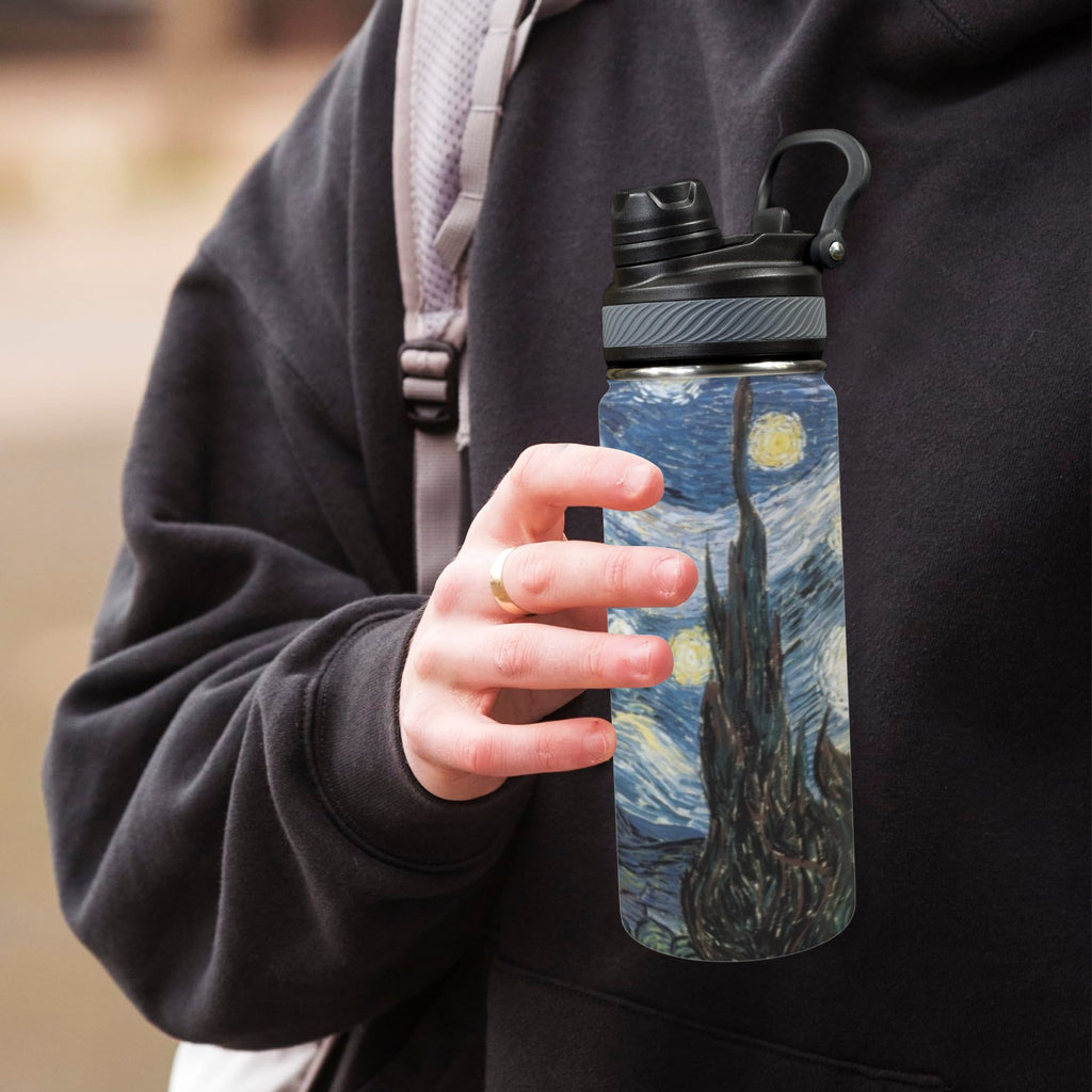 Starry Night - Insulated Water Bottle with Dual-Use Lid (18oz) Insulated Water Bottle with Dual-Use Lid (18oz) Printed Offshore