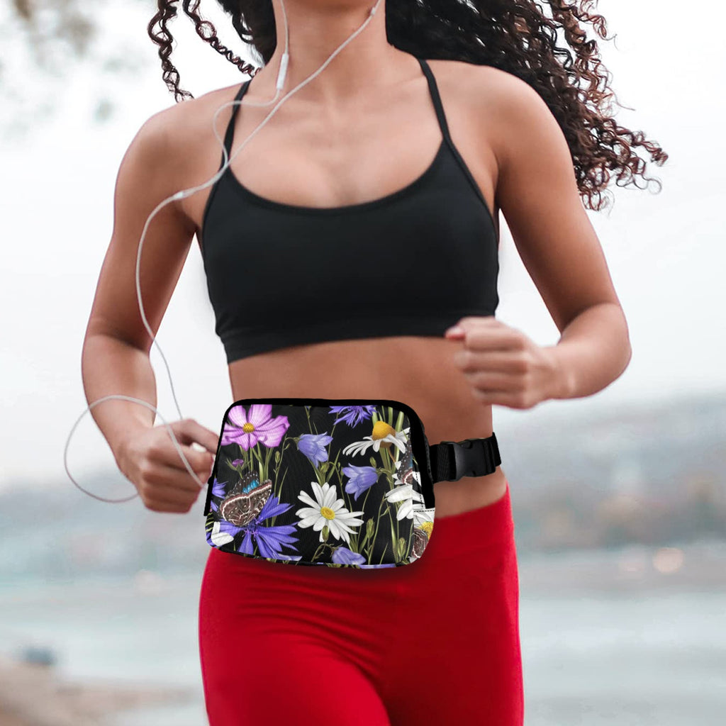 Butterfly Flowers - Belt Bag