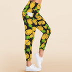 Cool Pineapples - Women's High Waist Pockets Yoga Leggings