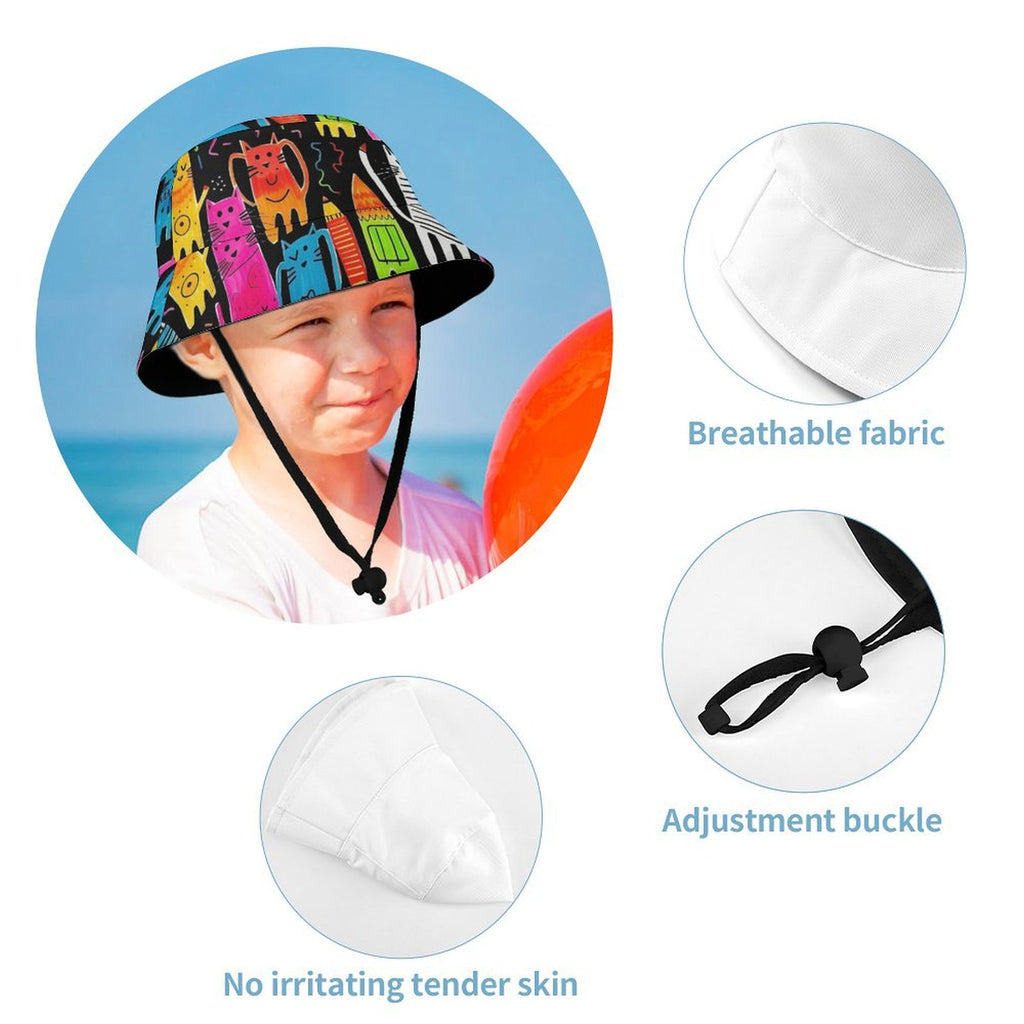 Colourful Cats - Kids Bucket Hat