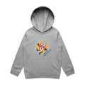 Hand Me The Popcorn - Kids Hoodie Grey Marle Kids Hoodie Printed In Australia