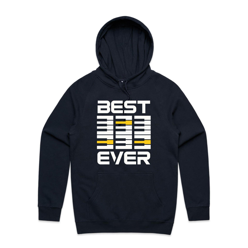Best Dad Ever, Piano Keyboard - Mens Hoodie Navy Mens Hoodie Dad Music Printed In Australia