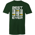 Piano Keyboard, Best Dad Ever - Mens T-Shirt Forest Green Mens T-shirt Dad Music Printed In Australia